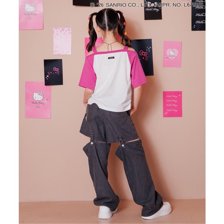 【ハローキティ】ギャルオフショル風Tシャツ  | F.O.Online Store | 詳細画像16 
