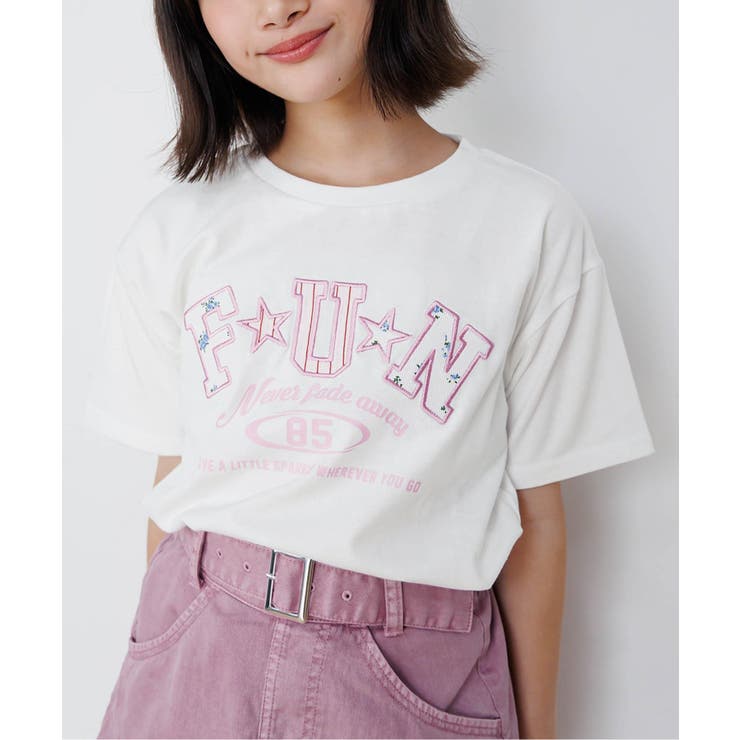 オフホワイト | 柄ロゴアップリケT | F.O.Online Store