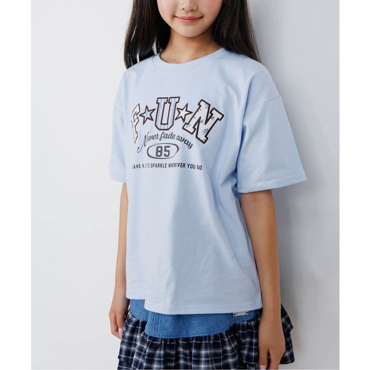 サックス | 柄ロゴアップリケT | F.O.Online Store