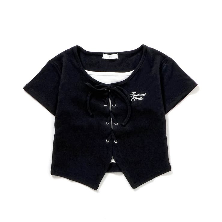 ブラック | レースアップドッキングT | F.O.Online Store