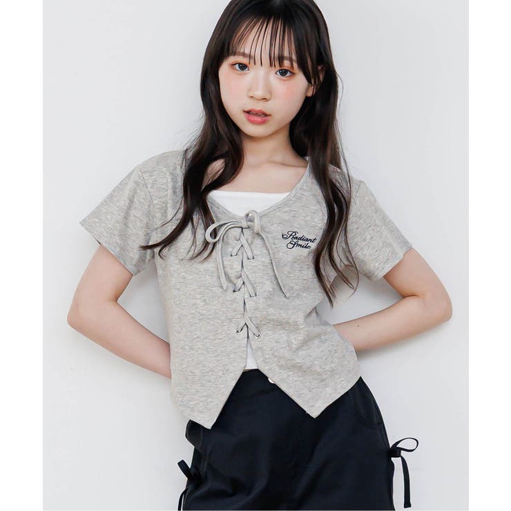 グレー | レースアップドッキングT | F.O.Online Store