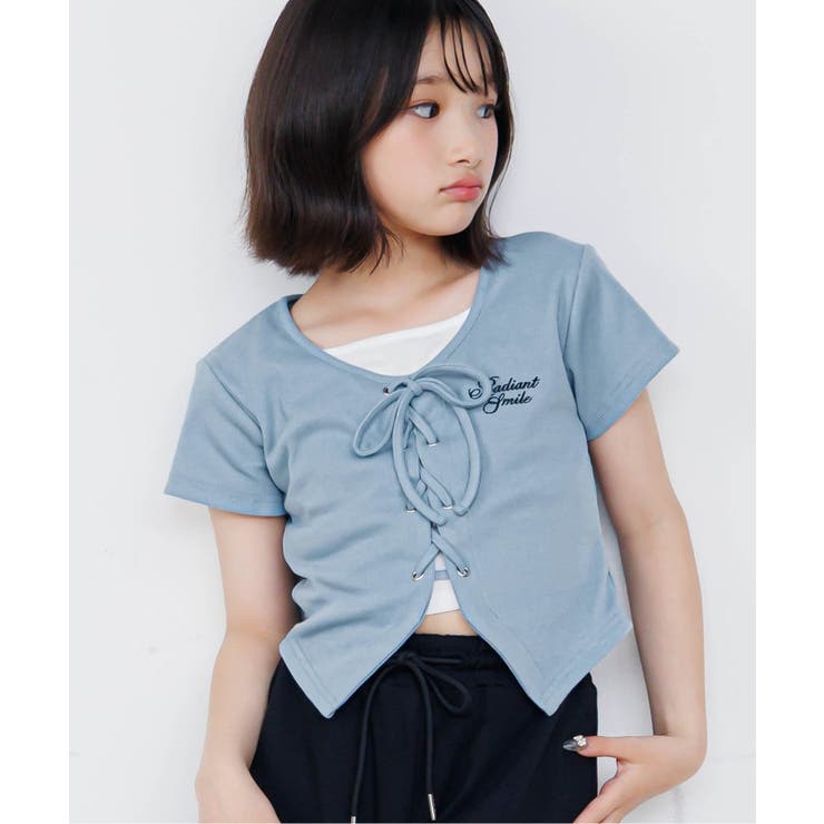 サックス | レースアップドッキングT | F.O.Online Store
