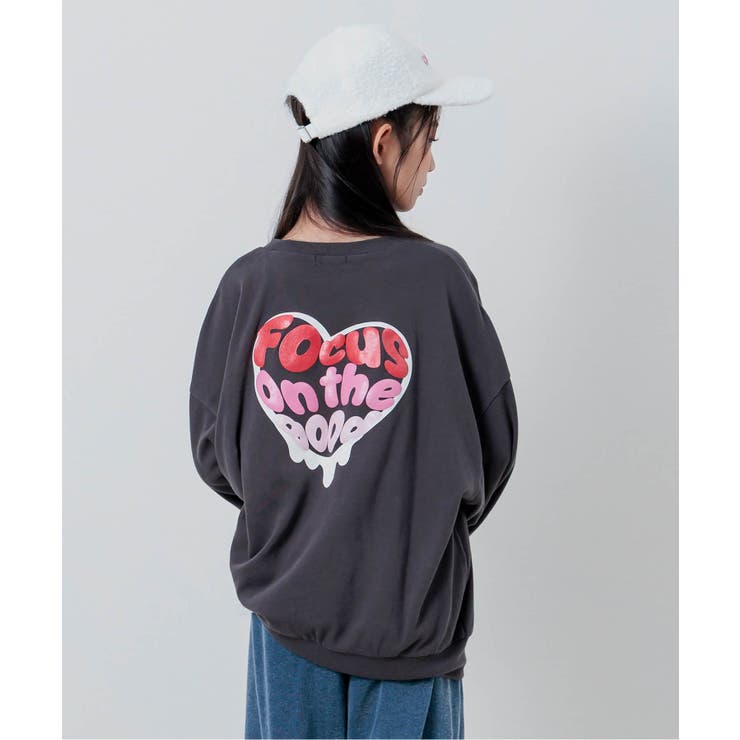 チャコール | バックハートBIGトレーナー | F.O.Online Store