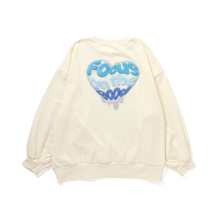 アイボリー | バックハートBIGトレーナー | F.O.Online Store