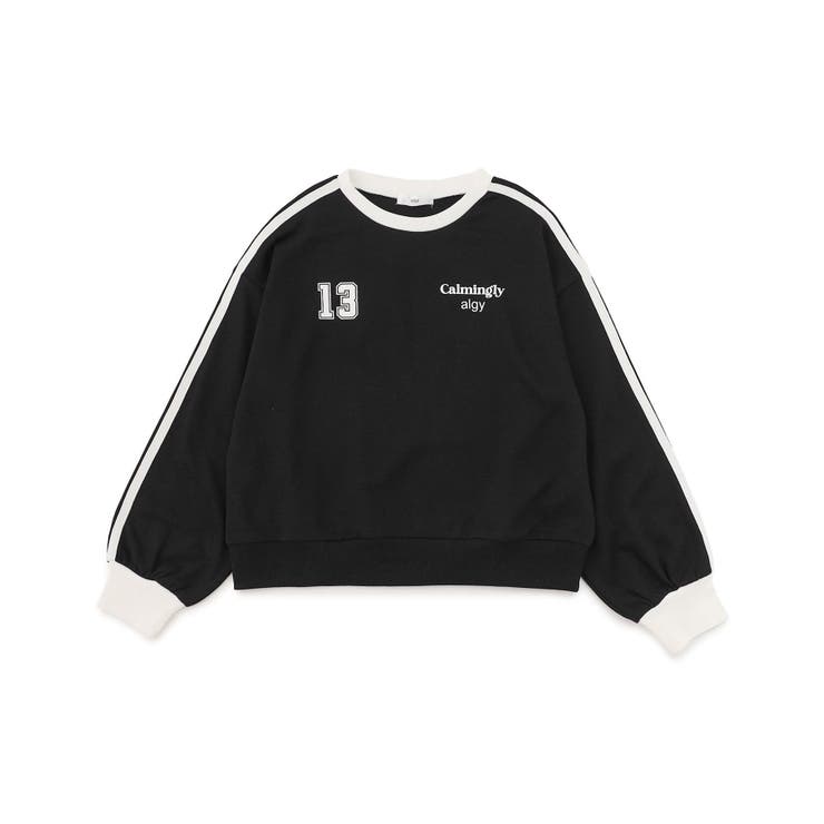 ブラック | ラインスリーブトレーナー | F.O.Online Store