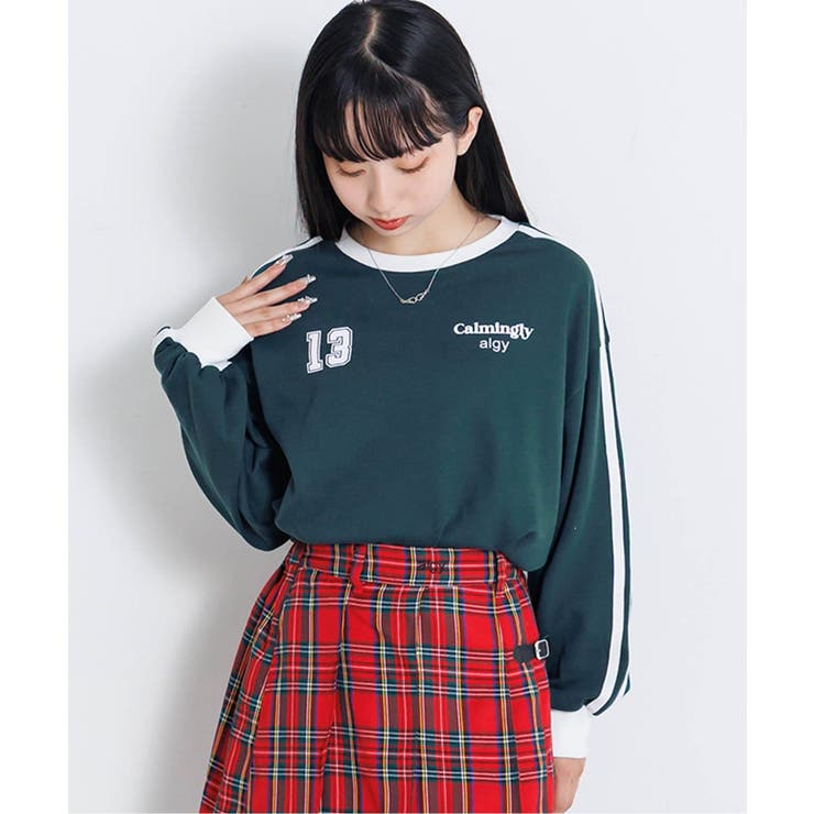 グリーン | ラインスリーブトレーナー | F.O.Online Store