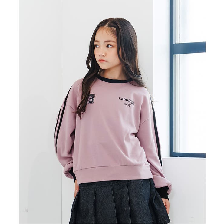 ピンク | ラインスリーブトレーナー | F.O.Online Store