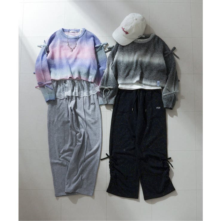 透かし編みグラデニット＆タンクセット | F.O.Online Store | 詳細画像10 