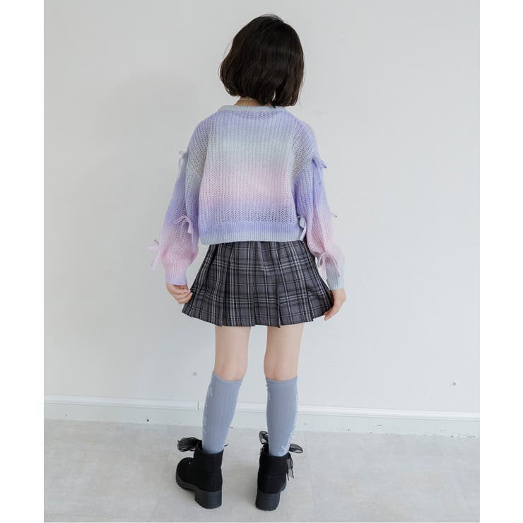 透かし編みグラデニット＆タンクセット | F.O.Online Store | 詳細画像13 