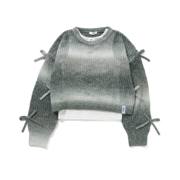 ブラック | 透かし編みグラデニット＆タンクセット | F.O.Online Store