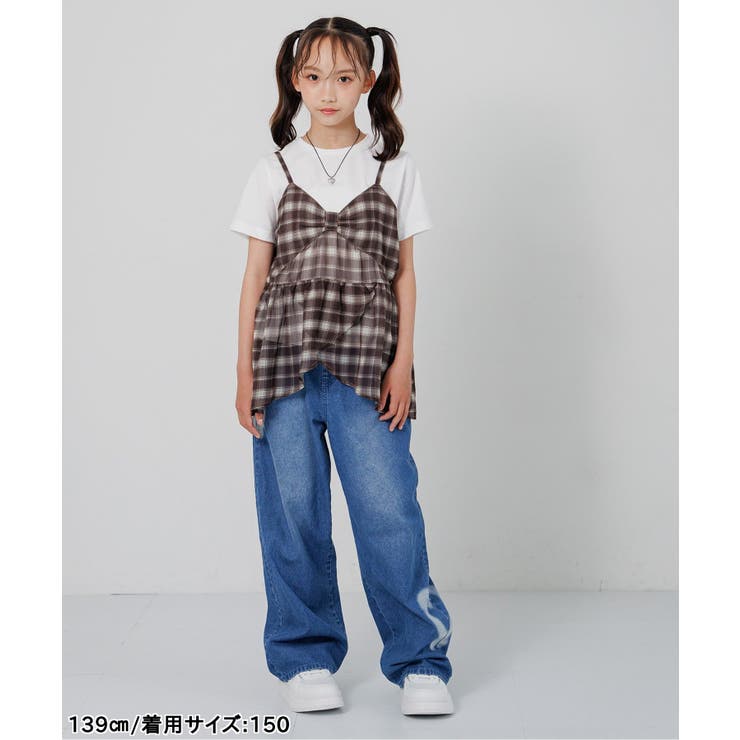 シアーチェックキャミ＆Ｔセット | F.O.Online Store | 詳細画像8 