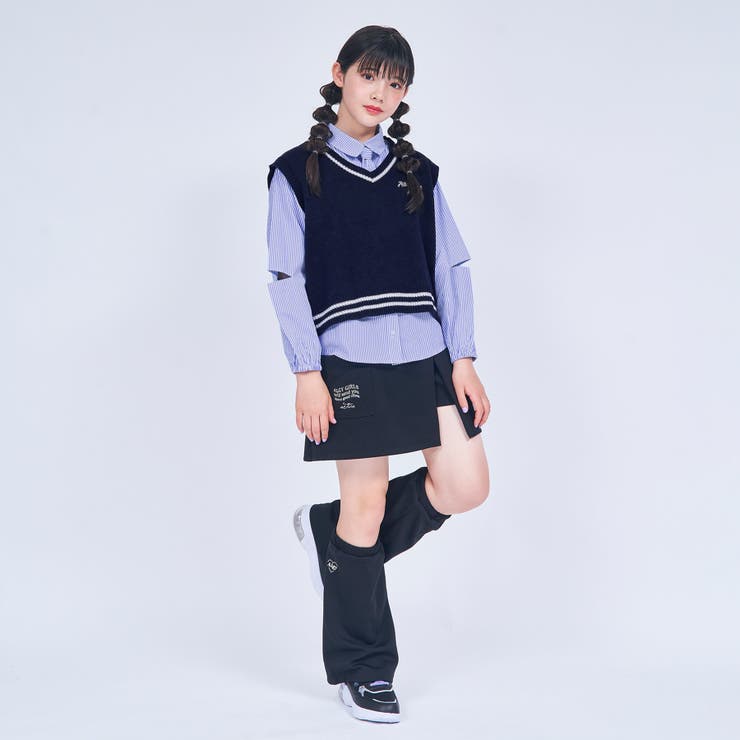 ニットベスト＆ネクタイ付きシャツセット[品番：FOKK0016329]｜F.O.