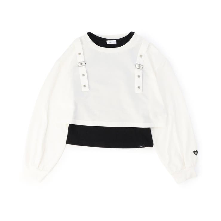 オフホワイト | ベルトデザインロンT＆タンクセット | F.O.Online Store