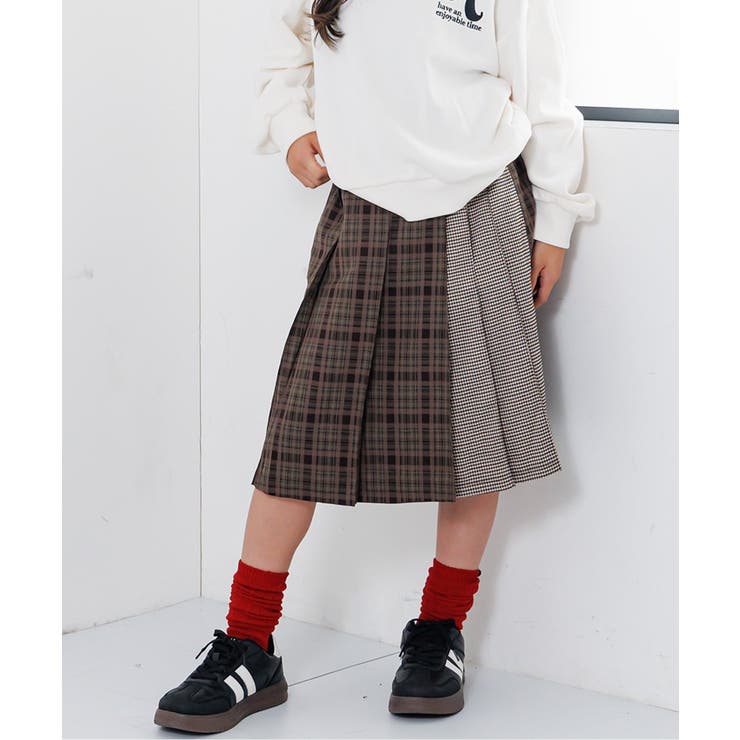 ミディプリーツチェックスカート | F.O.Online Store | 詳細画像1 