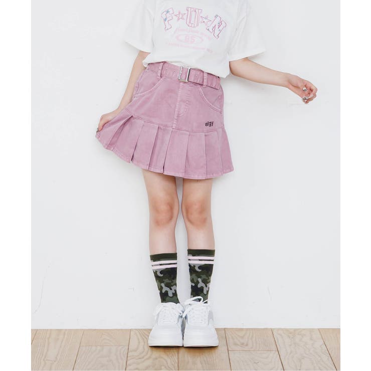 ピンク | フロントベルトプリーツスカパン | F.O.Online Store