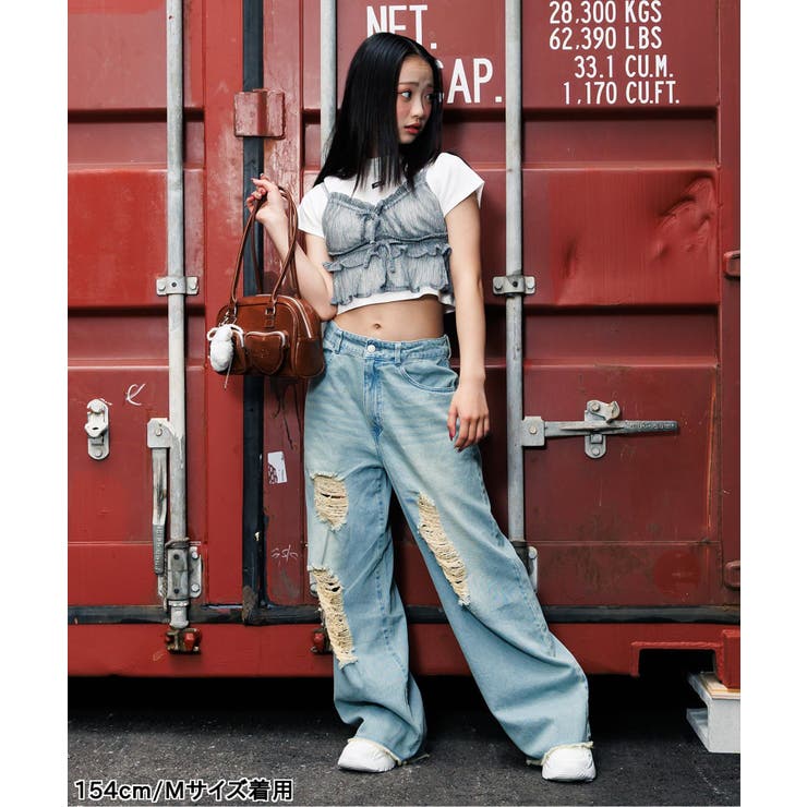 ダメージデニムパンツ | F.O.Online Store | 詳細画像17 