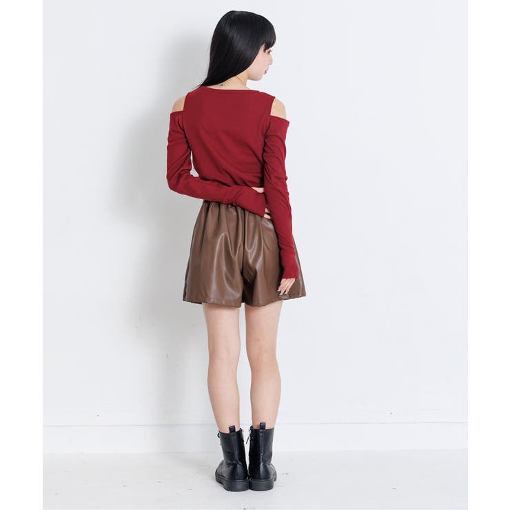 フェイクレザープリーツショーパン | F.O.Online Store | 詳細画像16 