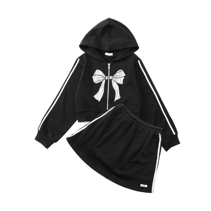 ブラック | りぼんパーカー＆スカパンセット | F.O.Online Store
