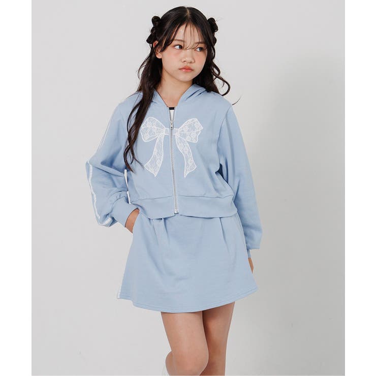 サックス | りぼんパーカー＆スカパンセット | F.O.Online Store
