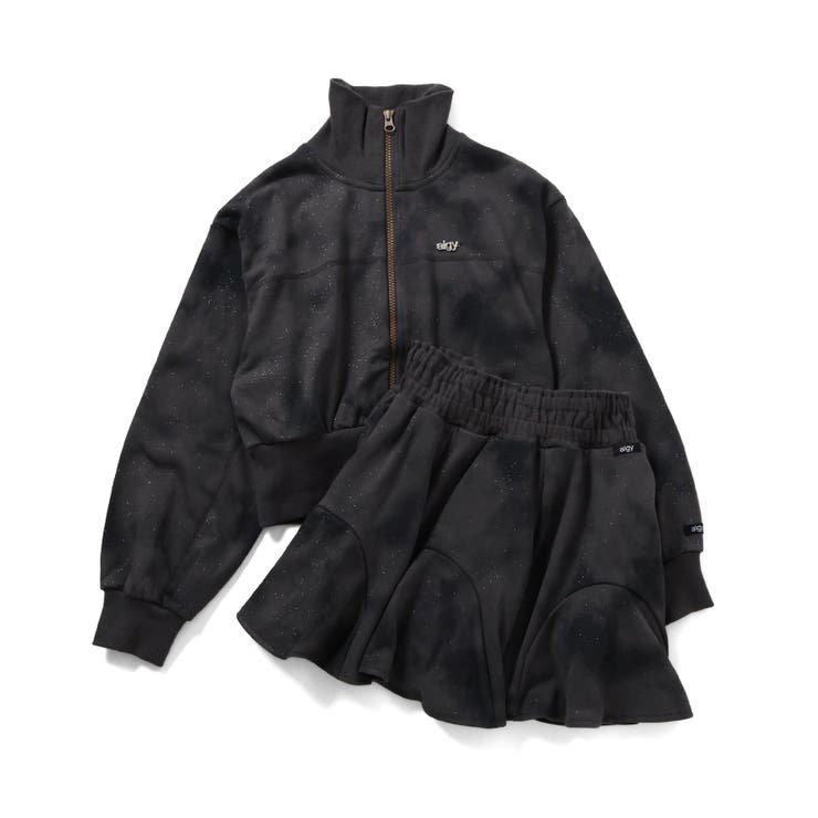 ブラック | グリッター裏毛スウェットセットアップ | F.O.Online Store