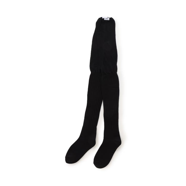 ブラック | シアー切替ネームニーハイソックス | F.O.Online Store