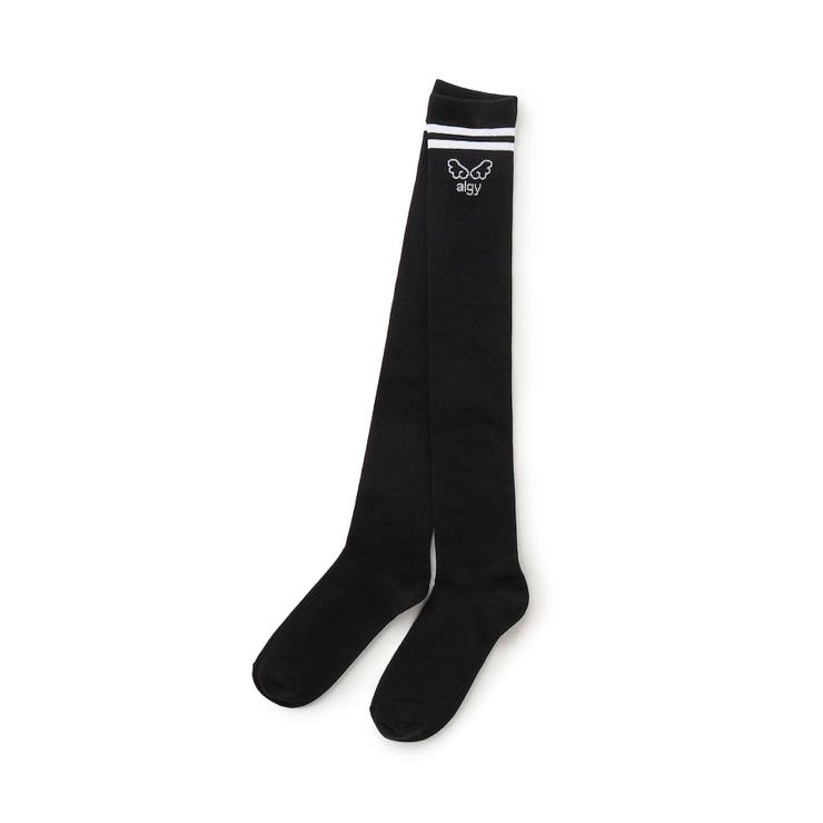 ブラック | エンジェルロゴニーハイソックス | F.O.Online Store