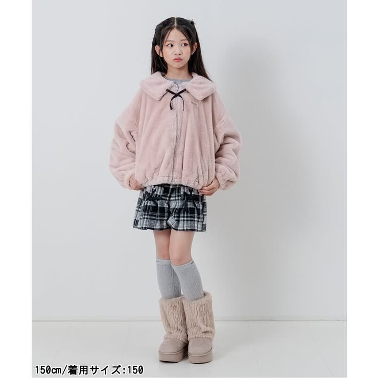 りぼんチャーム付きエコファーアウター | F.O.Online Store | 詳細画像14 