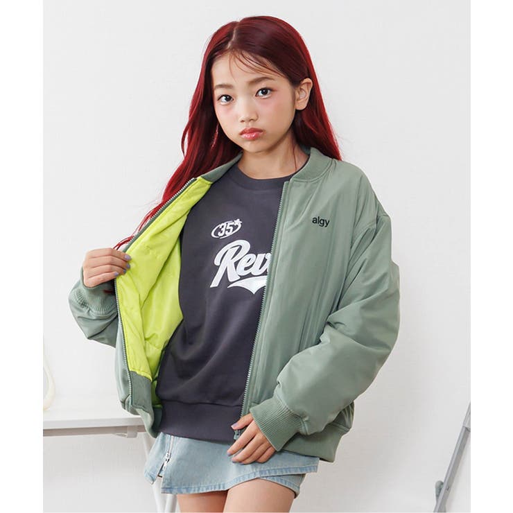 カーキ | ライニング配色ライトブルゾン | F.O.Online Store