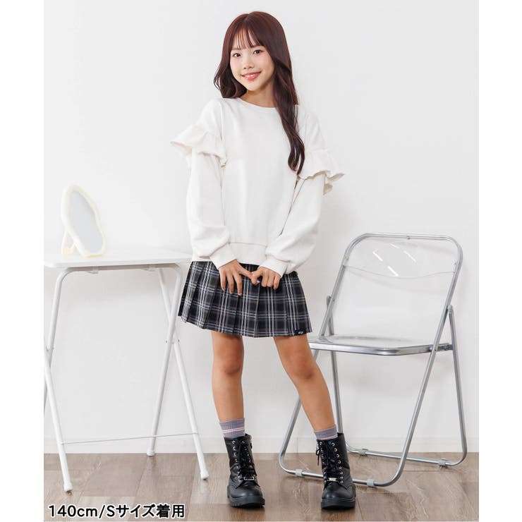 裏起毛肩フリルトレーナー | F.O.Online Store | 詳細画像3 