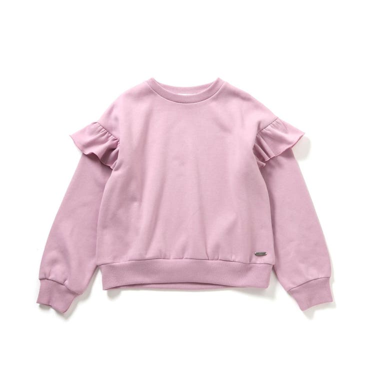 ピンク | 裏起毛肩フリルトレーナー | F.O.Online Store