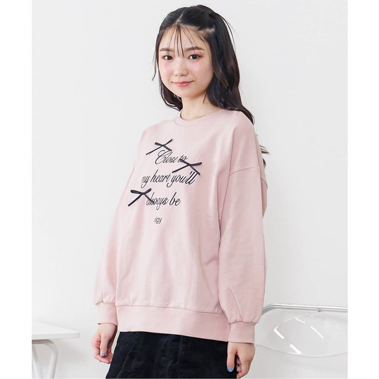 ピンク | りぼんロゴBIGトレーナー | F.O.Online Store