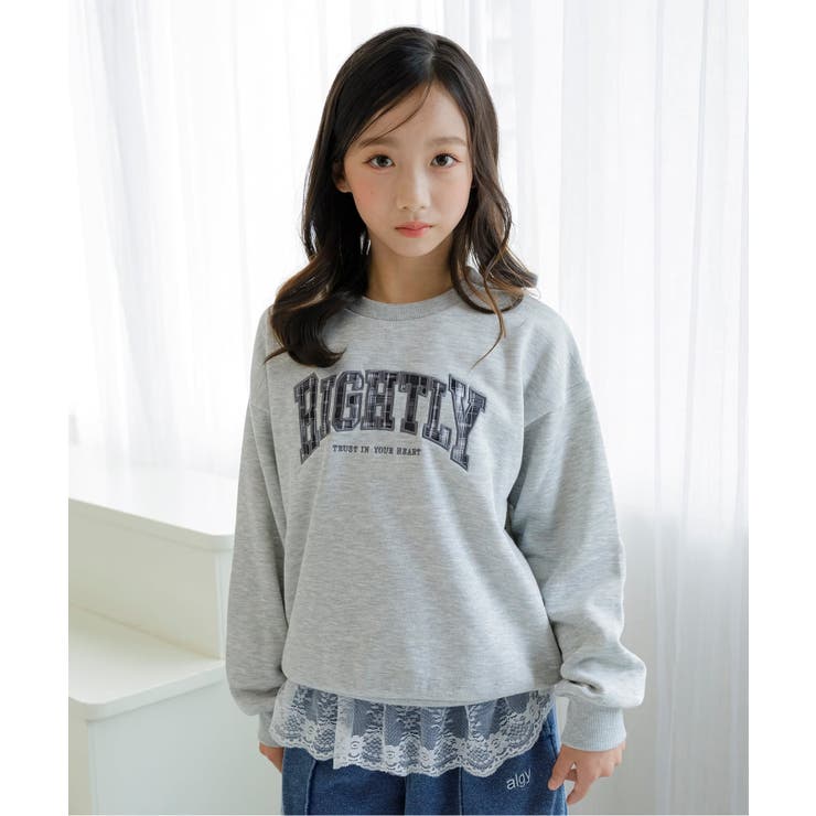 グレー | アソート柄ロゴトレーナー | F.O.Online Store