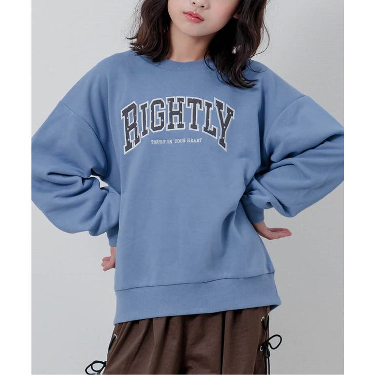 サックス | アソート柄ロゴトレーナー | F.O.Online Store