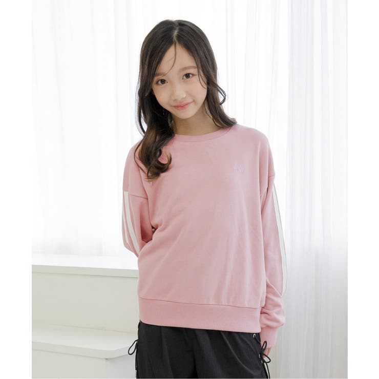 【puchily プチプラライン】ラインスリーブトレーナー | F.O.Online Store | 詳細画像1 