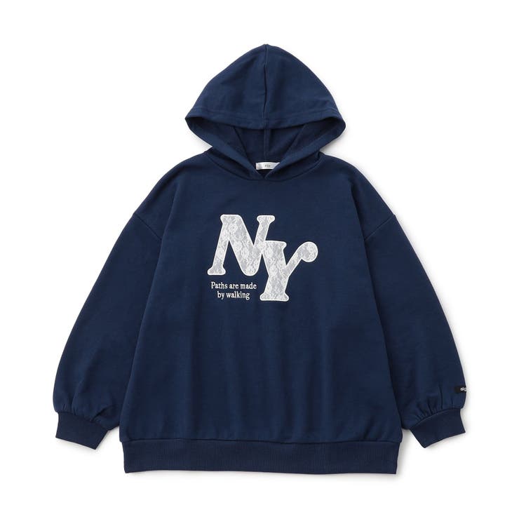 ネイビーブルー | レースロゴBIGフーディ | F.O.Online Store