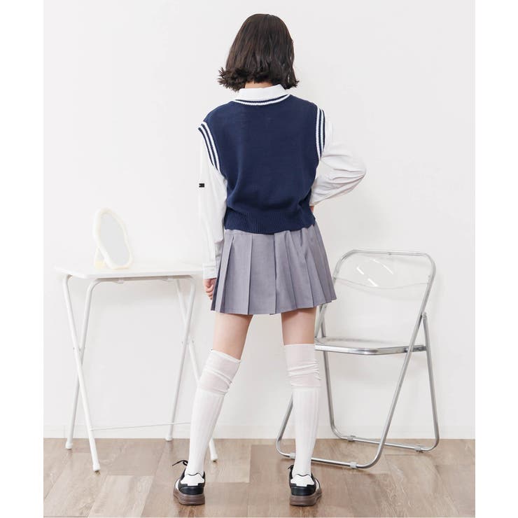 セレモニー対応】ニットベスト＆シャツセット[品番：FOKK0025213