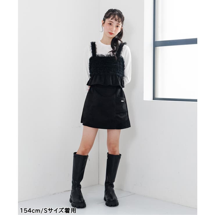 【セットアップ対応】スエードフリルキャミ&ロンTセット | F.O.Online Store | 詳細画像4