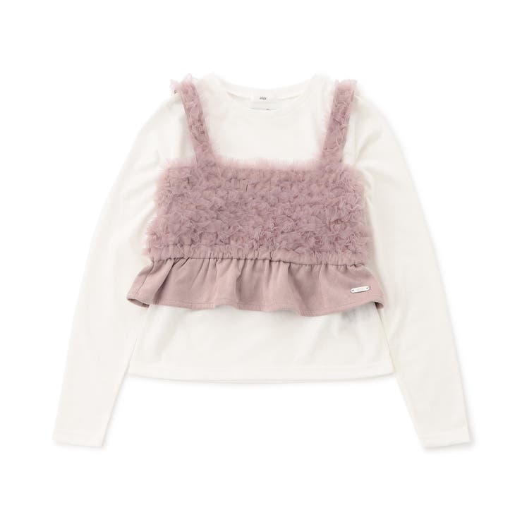 ピンク | 【セットアップ対応】スエードフリルキャミ&ロンTセット | F.O.Online Store