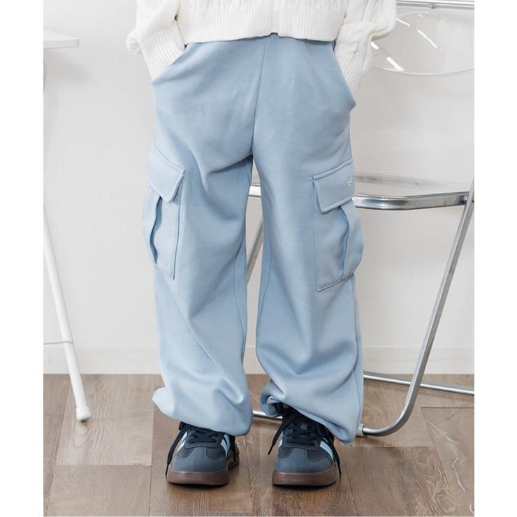 サックス | 裏起毛フロントネームカーゴパンツ | F.O.Online Store