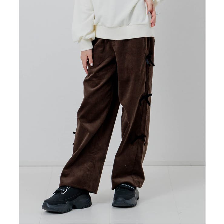 ブラウン | コーデュロイりぼんパンツ | F.O.Online Store