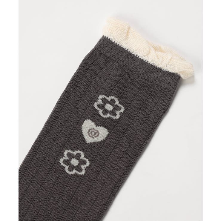 フラワーロゴニーハイソックス | F.O.Online Store | 詳細画像3 