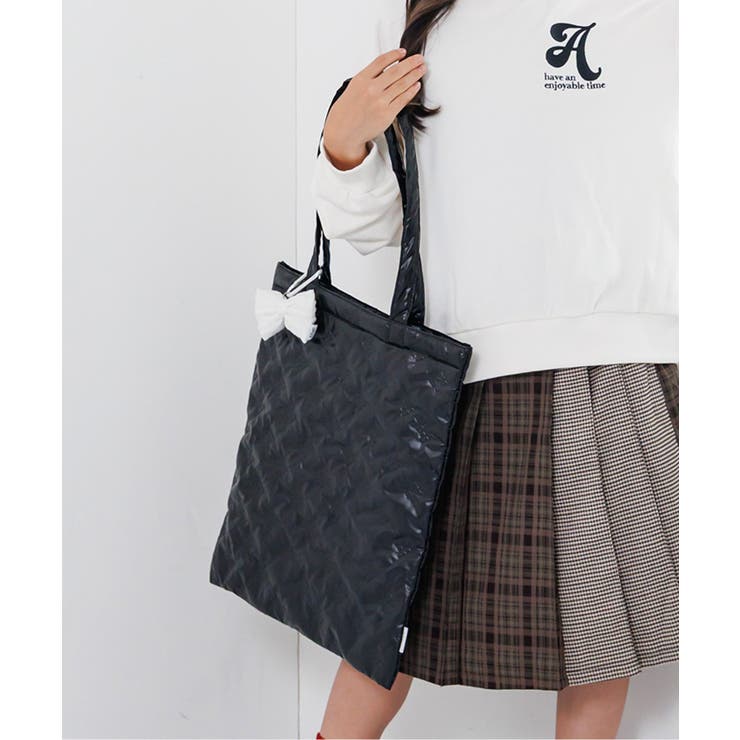 ブラック | りぼんキルトトート1 | F.O.Online Store