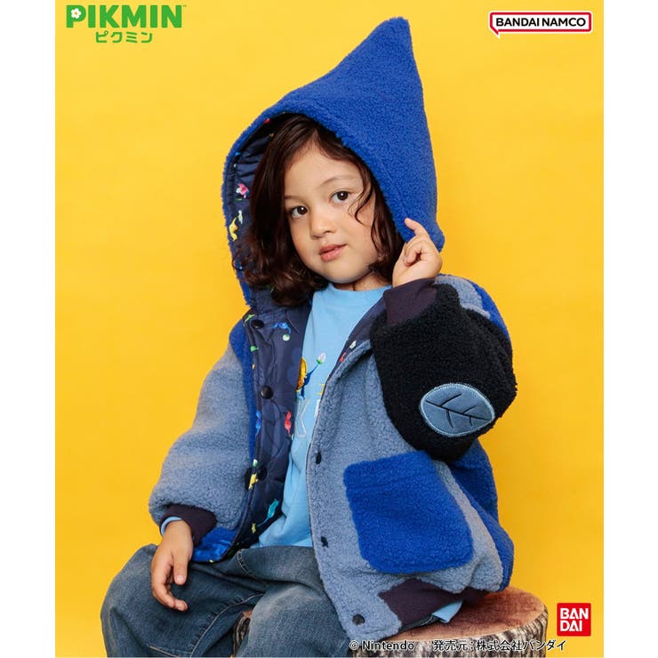 ブルー | 【ピクミン】リバーシブルボアブルゾン | F.O.Online Store