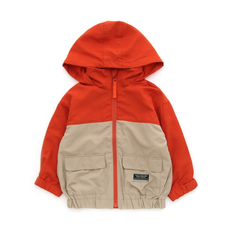 オレンジ | 【フードがしまえる】カラバリウィンドブレーカー | F.O.Online Store