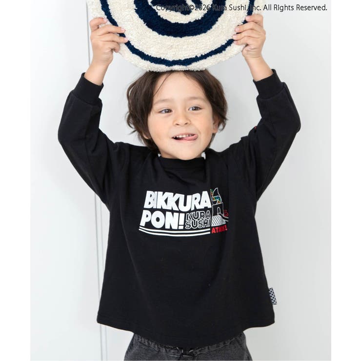 ブラック | 【リンク】防汚加工 くら寿司コラボ 4柄4色Tシャツ | F.O.Online Store