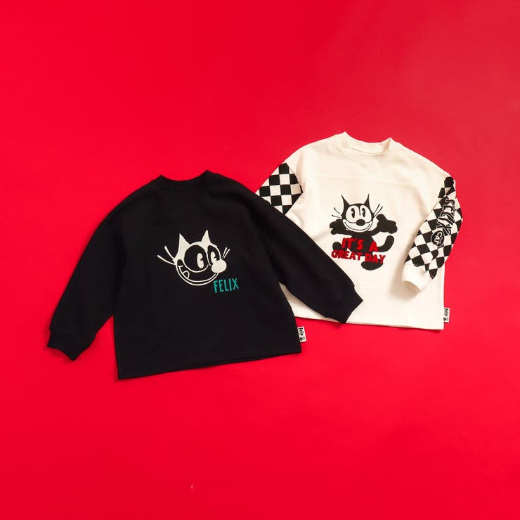 フィリックス・ザ・キャット】2柄2色Tシャツ[品番：FOKK0019068