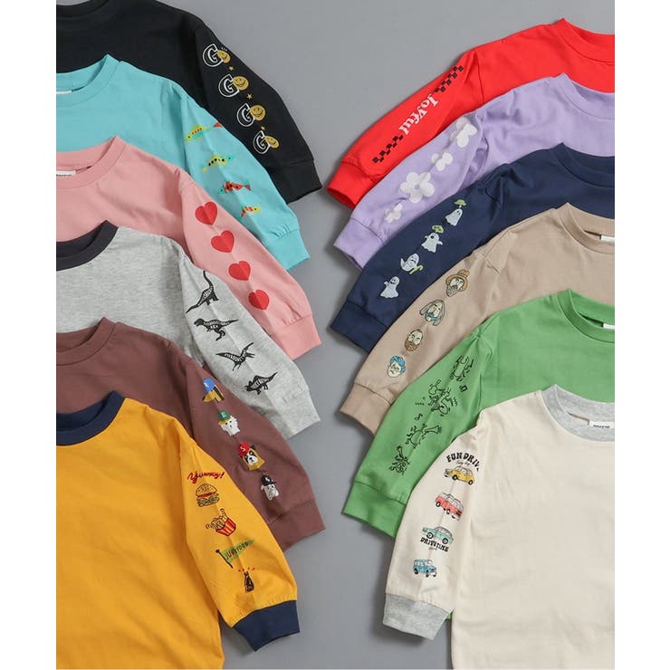 WEB限定  袖イロイロプリントTシャツ | F.O.Online Store | 詳細画像34 