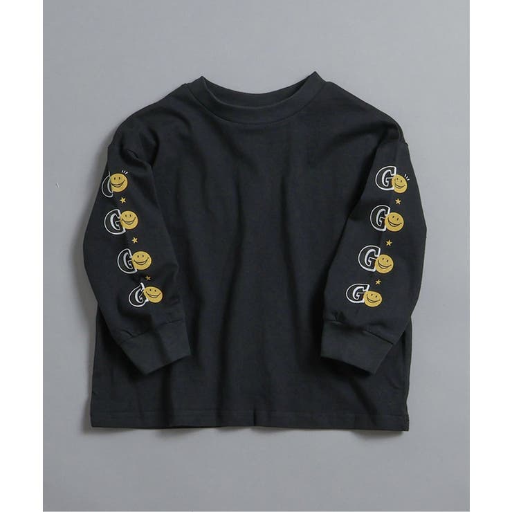 ブラック | WEB限定  袖イロイロプリントTシャツ | F.O.Online Store