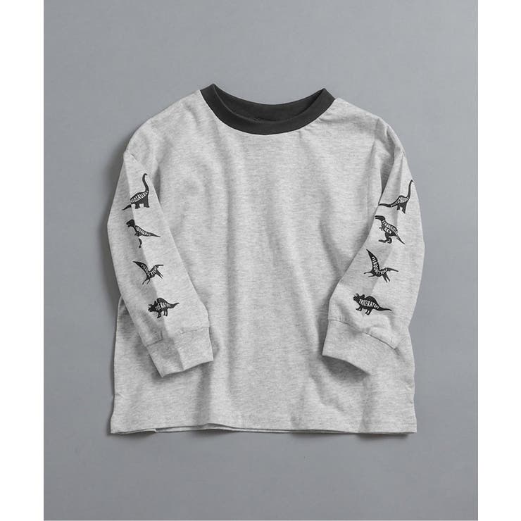 グレー | WEB限定  袖イロイロプリントTシャツ | F.O.Online Store