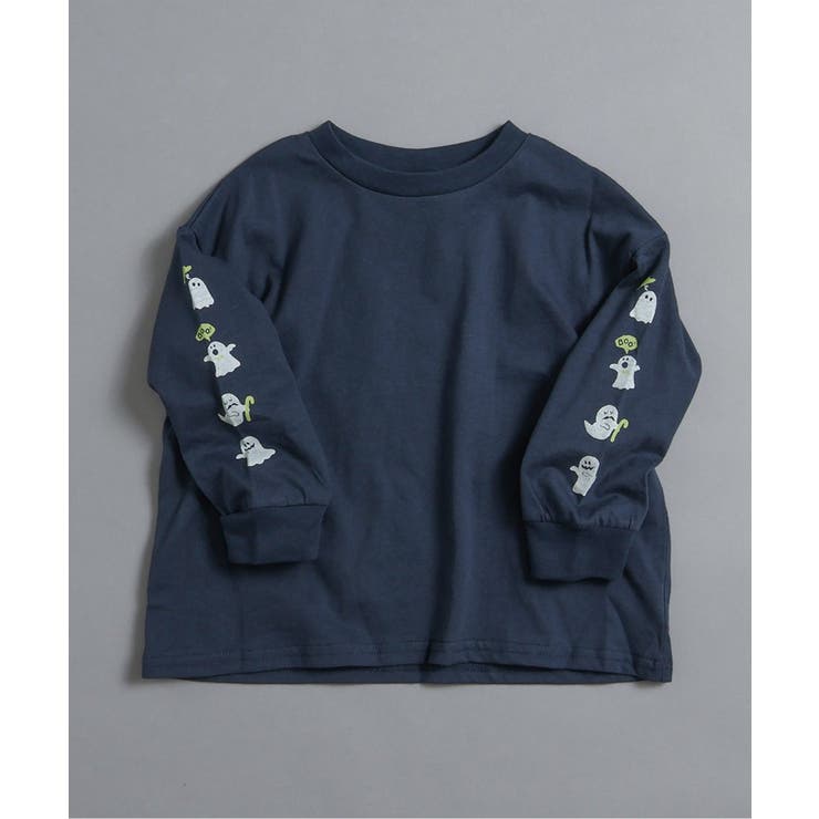 ネイビーブルー | WEB限定  袖イロイロプリントTシャツ | F.O.Online Store